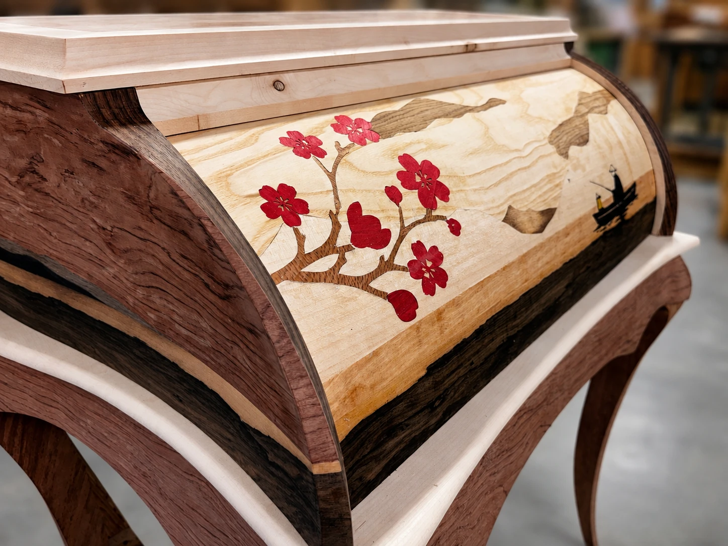 Finished marquetry
